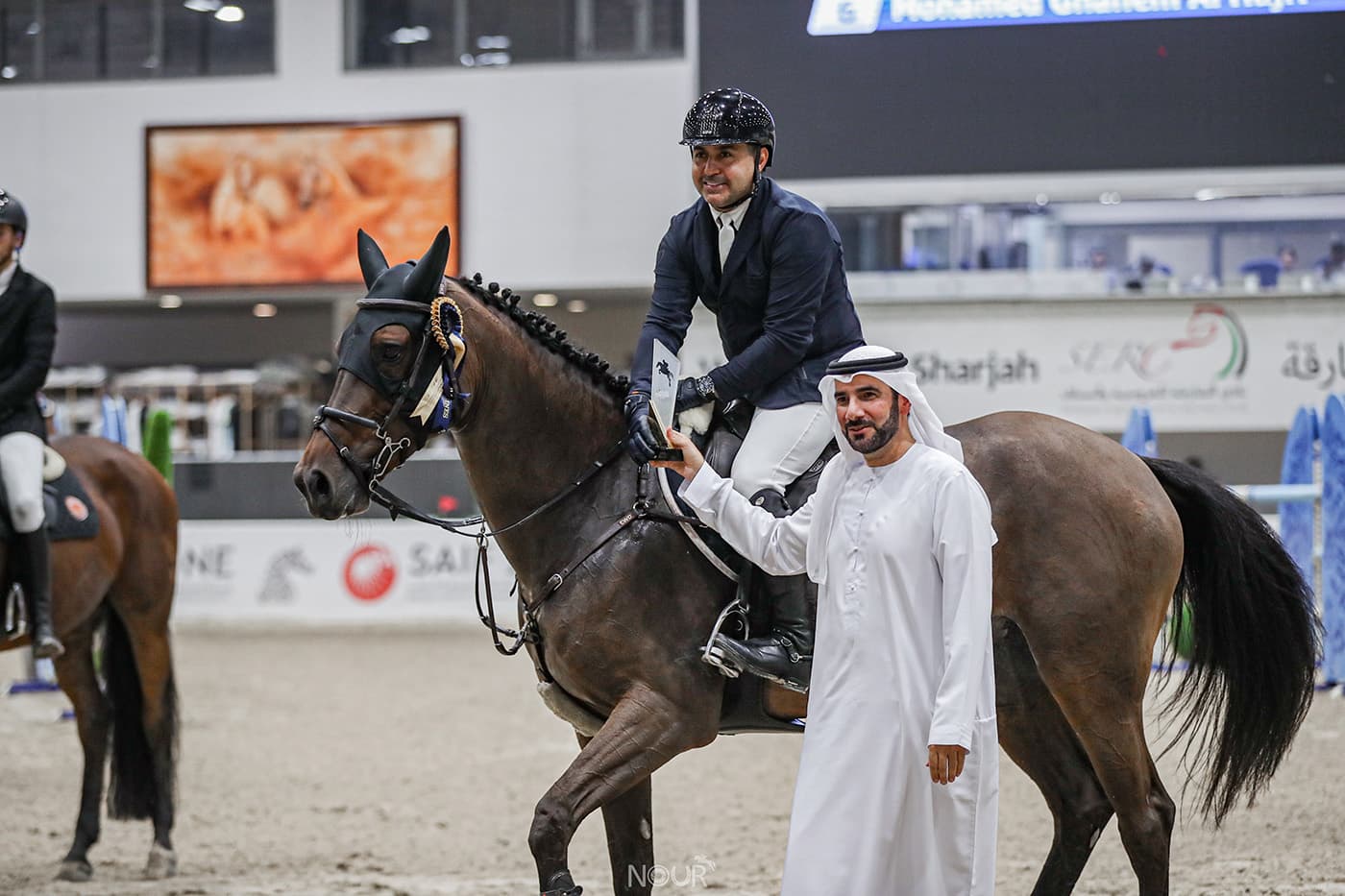 Ali Azizia claimed the lead in the 140 cm jump-off, while Saif Obaid Al-Kaabi secured a double victory with "Dinky Toy."