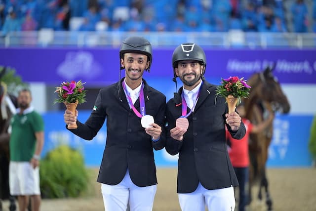 Bronze Medal for the UAE's Show Jumping Team at the 19th Asian Games, Hangzhou, China